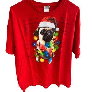 Pug Christmas Tee Shirt